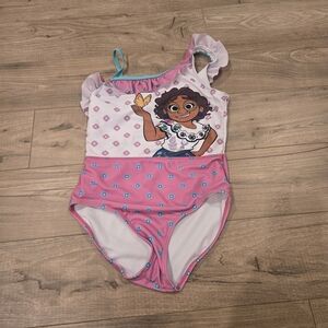 Disney Encanto Pink and White Swimsuit